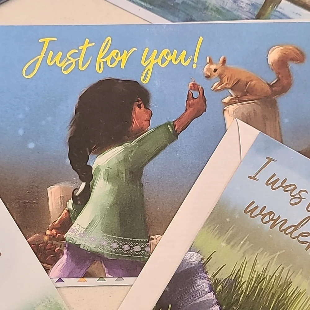 Colorful Children Greeting Cards Set